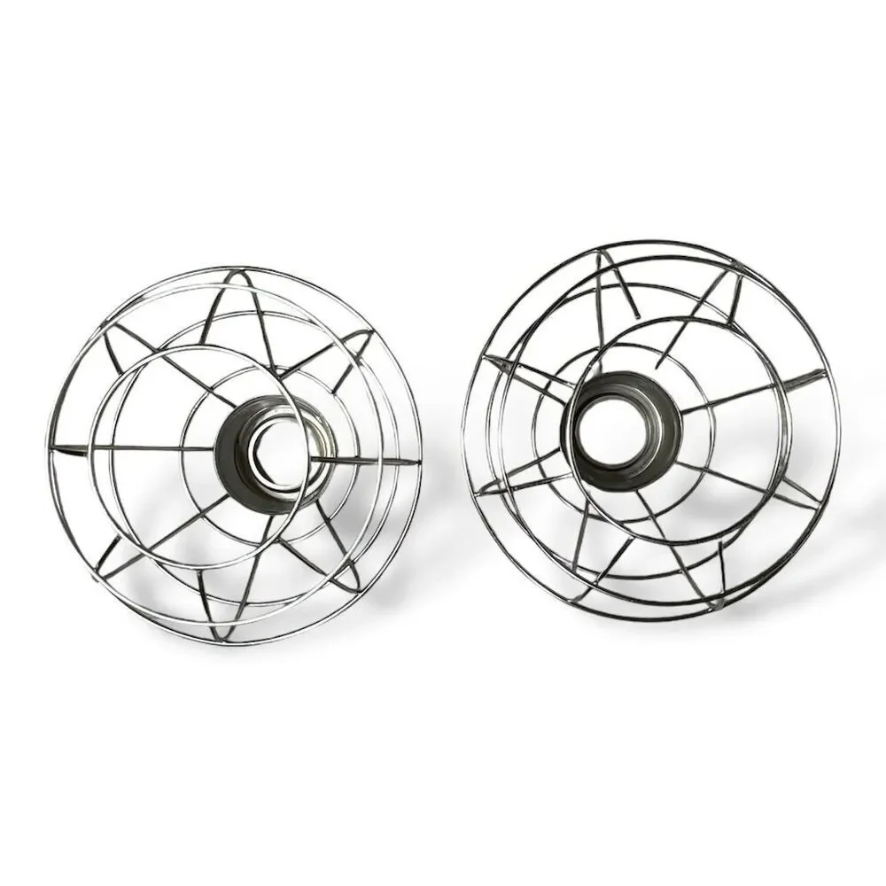 Style Selections Ravensport Silver Cage Pendant Light‎ Shade Industrial Set of 2